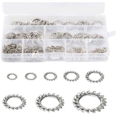 Melissa Ersandy – Rondelles Dentées En Inox – Lot De 300 Pièces – Assortiment M2,5 À M12 – Rondelles De Blocage Pour Fixation Sécurisée - Publicité Melissa Ersandy – Rondelles Dentées En Inox – Lot De 300 Pièces – Assortiment M2,5 À M12 – Rondelles De Blocage Pour Fixation Sécurisée - Publicité