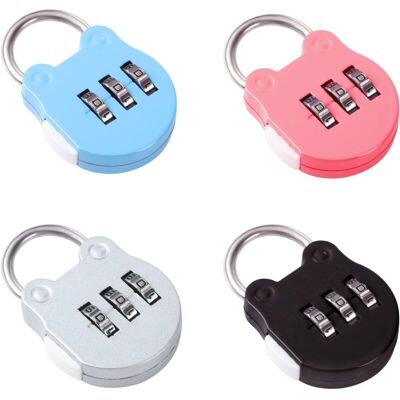 MOXIE Lot De 4 Serrures À Bagages À 3 Chiffres, Petit Cadenas Valise Cadenas Code Avion Cadenas À Combinaison Pour Exterieur Les Bagage Valise De Voyage Sac Casier Gym(4 Couleurs) - Publicité MOXIE Lot De 4 Serrures À Bagages À 3 Chiffres, Petit Cadenas Valise Cadenas Code Avion Cadenas À Combinaison Pour Exterieur Les Bagage Valise De Voyage Sac Casier Gym(4 Couleurs) - Publicité