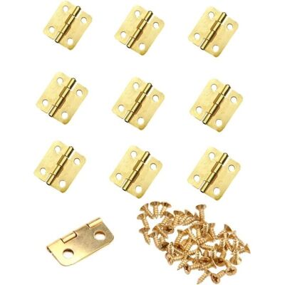OEM Charnières Miniatures Dorées En Métal Robuste – Lot De 10, Dimensions 18 × 16 Mm, Idéales Pour Boîtes À Bijoux, Maisons De Poupée Et Bricolage Bois - Publicité OEM Charnières Miniatures Dorées En Métal Robuste – Lot De 10, Dimensions 18 × 16 Mm, Idéales Pour Boîtes À Bijoux, Maisons De Poupée Et Bricolage Bois - Publicité