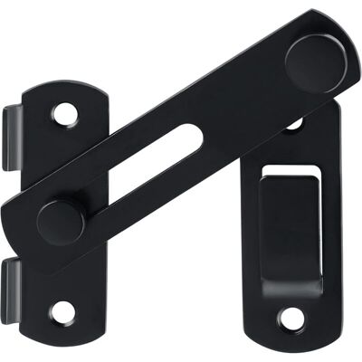 FOGSHIELD Lntyq Verrou Porte Coulissante Serrure Volet Loquet Porte Verrou Portail À Bascule Boulon Avec Vis Pour Porte, Fenêtre, Placard Et Jardin, Finition Noir Mat En Acier Inoxydable - Publicité FOGSHIELD Lntyq Verrou Porte Coulissante Serrure Volet Loquet Porte Verrou Portail À Bascule Boulon Avec Vis Pour Porte, Fenêtre, Placard Et Jardin, Finition Noir Mat En Acier Inoxydable - Publicité