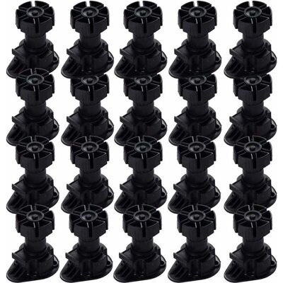 ABCRITAL 20 Pieds De Meubles Réglables, Clips De Fixation Pour Meubles, Pieds De Meubles De Cuisine, Pieds De Table, Avec Bouton De Base Pour Tous Types De Meubles De Cuisine (80 Mm - - Publicité ABCRITAL 20 Pieds De Meubles Réglables, Clips De Fixation Pour Meubles, Pieds De Meubles De Cuisine, Pieds De Table, Avec Bouton De Base Pour Tous Types De Meubles De Cuisine (80 Mm - - Publicité