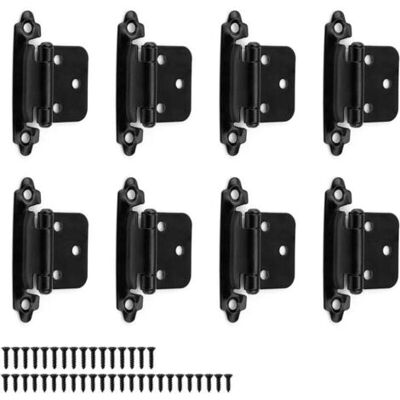 ABYSSE 8 Pièces De Charnières Métalliques, Charnière De Porte Noire Épaisseur 1,4 Mm, Poids À Roulement Unique 3 Kg, Adaptées Aux Portes Fixes - Publicité ABYSSE 8 Pièces De Charnières Métalliques, Charnière De Porte Noire Épaisseur 1,4 Mm, Poids À Roulement Unique 3 Kg, Adaptées Aux Portes Fixes - Publicité