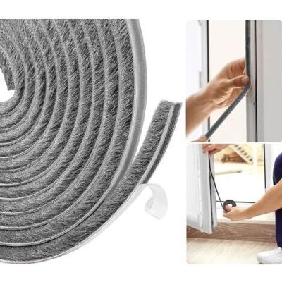 NO BRAND Pair Joint Fenetre Isolation, Boudin De Porte Isolant Froid,5 M (l) X 9 Mm (l) X 9 Mm (t) Idéal Pour L'Isolation Contre Le Froid, Le Bruit,gris - Publicité NO BRAND Pair Joint Fenetre Isolation, Boudin De Porte Isolant Froid,5 M (l) X 9 Mm (l) X 9 Mm (t) Idéal Pour L'Isolation Contre Le Froid, Le Bruit,gris - Publicité