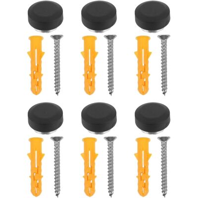 PUNNYB De 6 Pinces Noires Pour Miroir Sans Cadre Fixations À Visser - Publicité PUNNYB De 6 Pinces Noires Pour Miroir Sans Cadre Fixations À Visser - Publicité
