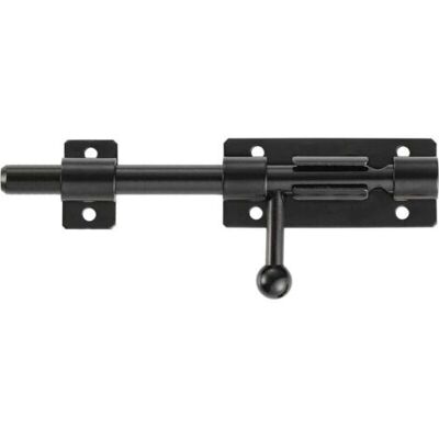 OEM Serrure De Porte De Sécurité À Pêne Coulissant – Acier Inoxydable 201 Noir Mat – Longueur 200 Mm – Trou Pour Cadenas 5 Mm - Publicité OEM Serrure De Porte De Sécurité À Pêne Coulissant – Acier Inoxydable 201 Noir Mat – Longueur 200 Mm – Trou Pour Cadenas 5 Mm - Publicité