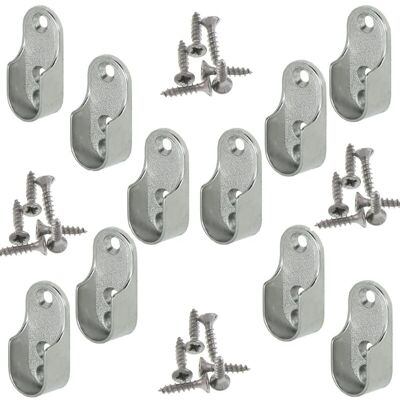 Melissa Rail Suspension Meuble Ovale Ova 10 Pièces - Support De Tube D'Armoire Penderie Pour Barre Ovale Acier Nickelé Tringle Cintre Fixation Support De Barre De Penderie En Métal - Publicité Melissa Rail Suspension Meuble Ovale Ova 10 Pièces - Support De Tube D'Armoire Penderie Pour Barre Ovale Acier Nickelé Tringle Cintre Fixation Support De Barre De Penderie En Métal - Publicité