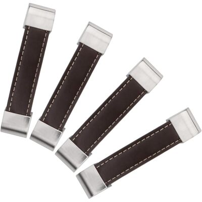 OEM Poignées De Tiroir En Cuir Pu, Poignées De Meubles, Adaptées Aux Coiffeuses/tiroirs/cuisines/armoires/penderies, Lot De 4 (marron, 160 Mm) - Publicité OEM Poignées De Tiroir En Cuir Pu, Poignées De Meubles, Adaptées Aux Coiffeuses/tiroirs/cuisines/armoires/penderies, Lot De 4 (marron, 160 Mm) - Publicité