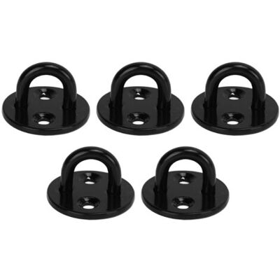 ABYSSE Lot De 5 Œillets De Protection Renforcés En Acier Inoxydable Noir Épais, Pour Charges Lourdes, 8 Mm/0,31 Po - Publicité ABYSSE Lot De 5 Œillets De Protection Renforcés En Acier Inoxydable Noir Épais, Pour Charges Lourdes, 8 Mm/0,31 Po - Publicité