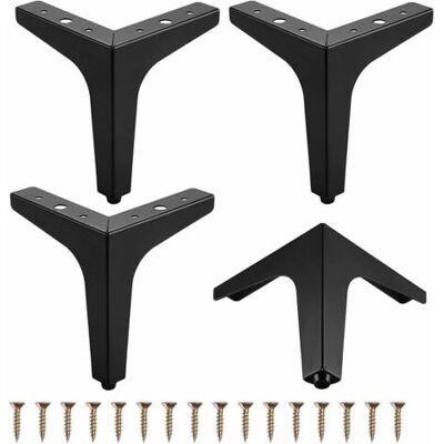 ABYSSE Pieds De Meuble, Lot De 4 Pieds Triangulaires En Métal Pour Meubles, Tables, Canapés, Fauteuils, Meubles De Rangement, Divans, Chaises, Tables Basses, Vis Incluses, 17 Cm - - Publicité ABYSSE Pieds De Meuble, Lot De 4 Pieds Triangulaires En Métal Pour Meubles, Tables, Canapés, Fauteuils, Meubles De Rangement, Divans, Chaises, Tables Basses, Vis Incluses, 17 Cm - - Publicité