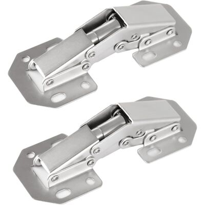 OEM Lot De 2 Charnières Dissimulées De 4,2 Pouces Pour Portes D'Armoires Sans Cadre, Charnières D'Armoire Dissimulées, Charnières À Montage En Surface - Publicité OEM Lot De 2 Charnières Dissimulées De 4,2 Pouces Pour Portes D'Armoires Sans Cadre, Charnières D'Armoire Dissimulées, Charnières À Montage En Surface - Publicité
