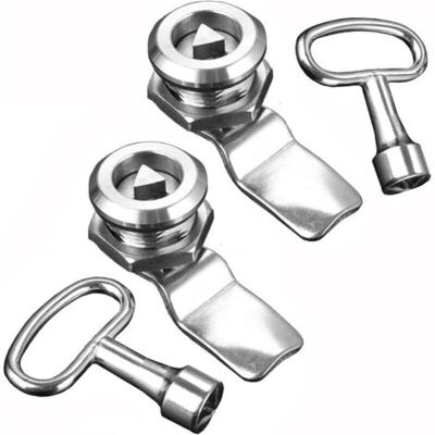 ABYSSE 2pcs Verrou De Boîte Aux Lettres Clef Triangle De Compteur Électrique À Gaz Avec Clé Triangulaire, Serrure À Came Filetée, Boite Pour Boîte Aux Lettres, Armoire, Tiroir, Meubles - Publicité ABYSSE 2pcs Verrou De Boîte Aux Lettres Clef Triangle De Compteur Électrique À Gaz Avec Clé Triangulaire, Serrure À Came Filetée, Boite Pour Boîte Aux Lettres, Armoire, Tiroir, Meubles - Publicité