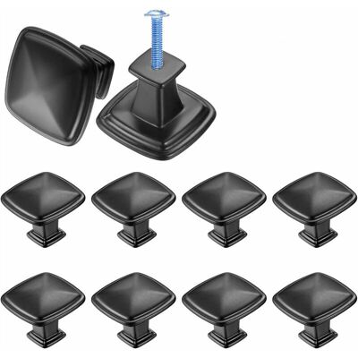 HERUSI 10 Pièces Poignee De Meuble Cuisine Noir, Tiroir De Poignée Porte, Bouton De Meubles Cuisine De Porte, Poignées De Meuble Pour Placard Armoire Cuisine - 1,2 Po/30 Mm - Publicité HERUSI 10 Pièces Poignee De Meuble Cuisine Noir, Tiroir De Poignée Porte, Bouton De Meubles Cuisine De Porte, Poignées De Meuble Pour Placard Armoire Cuisine - 1,2 Po/30 Mm - Publicité