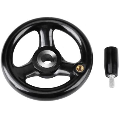 IRISFR Lntyq Volant Pour Fraiseuse, Roue À Main Pour Fraiseuse Volant À 3 Branches À Poignée Tournante 12 100mm Pour Machines-outils, Tour, Fraiseuse (noir) - Publicité IRISFR Lntyq Volant Pour Fraiseuse, Roue À Main Pour Fraiseuse Volant À 3 Branches À Poignée Tournante 12 100mm Pour Machines-outils, Tour, Fraiseuse (noir) - Publicité