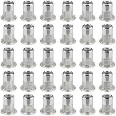 Scotch Lot De 100 Écrous À Sertir M6 – Acier Inoxydable 304 – Tête Plate Pour Installation Rapide – Filetage Profond Pour Matériaux Variés - Publicité Scotch Lot De 100 Écrous À Sertir M6 – Acier Inoxydable 304 – Tête Plate Pour Installation Rapide – Filetage Profond Pour Matériaux Variés - Publicité
