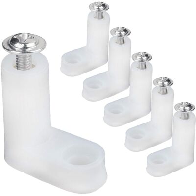 BLEOSAN Lot De 50 Pieds De Montage En Plastique Pour Console De Jeu Supports Fixes De Type L Pour Circuit Imprimé Avec 100 Vis - Publicité BLEOSAN Lot De 50 Pieds De Montage En Plastique Pour Console De Jeu Supports Fixes De Type L Pour Circuit Imprimé Avec 100 Vis - Publicité