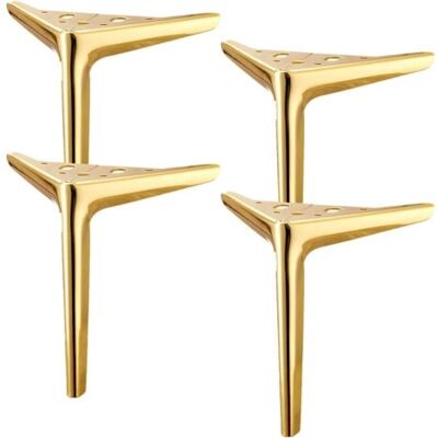 ABYSSE Pieds De Meubles En Métal, Pieds De Meubles Triangulaires, Pieds De Table Diy, Pieds De Canapé En Métal De Style Moderne, Adaptés Pour Canapé, Armoire, Lit, Table, Chaise, Lot De 4 (doré 25 Cm) - Publicité ABYSSE Pieds De Meubles En Métal, Pieds De Meubles Triangulaires, Pieds De Table Diy, Pieds De Canapé En Métal De Style Moderne, Adaptés Pour Canapé, Armoire, Lit, Table, Chaise, Lot De 4 (doré 25 Cm) - Publicité