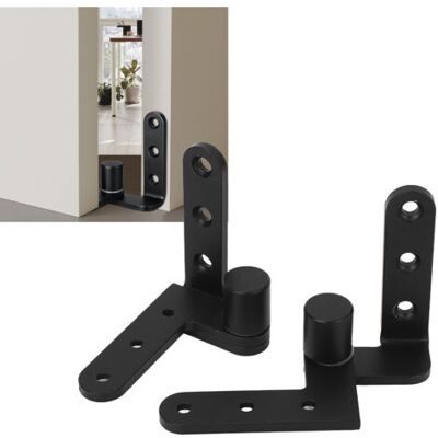NO BRAND Pair - Kit De Charnières De Porte Gauche/droite En Acier Inoxydable 130 Lbs, Rotation À 270°, Pour Armoires Et Portails, Noir - Publicité NO BRAND Pair - Kit De Charnières De Porte Gauche/droite En Acier Inoxydable 130 Lbs, Rotation À 270°, Pour Armoires Et Portails, Noir - Publicité