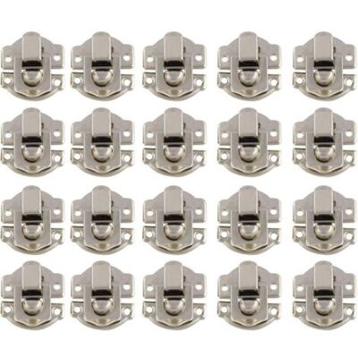 ABYSSE Loquet Et Targette,promotion, Boîtes Petite Taille Rétro Fermoir Métal Verrouillage Moraillon Vintage Boîte Porte Coque Coffre Fer Ensemble Loquet Tiroir Antique Avec 400 Vis (argent) - Publicité ABYSSE Loquet Et Targette,promotion, Boîtes Petite Taille Rétro Fermoir Métal Verrouillage Moraillon Vintage Boîte Porte Coque Coffre Fer Ensemble Loquet Tiroir Antique Avec 400 Vis (argent) - Publicité