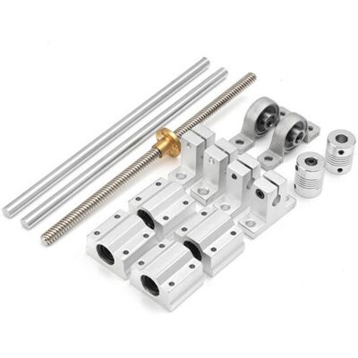 PELTOR 15 Pièces/ensemble 400mm Axe Optique Rail De Guidage Roulement Siège Guide Linéaire Support D'Arbre Jeu De Vis Trapézoïdal Jeu De Vis - Publicité PELTOR 15 Pièces/ensemble 400mm Axe Optique Rail De Guidage Roulement Siège Guide Linéaire Support D'Arbre Jeu De Vis Trapézoïdal Jeu De Vis - Publicité