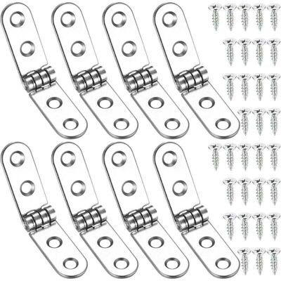 OEM 8 Pcs Charnières Pliantes À 180 Degrés, Charnières Rabattables, Charnière De Porte Autonome Pour Machine À Coudre, Table Pliante, Meubles De Cuisines - Publicité OEM 8 Pcs Charnières Pliantes À 180 Degrés, Charnières Rabattables, Charnière De Porte Autonome Pour Machine À Coudre, Table Pliante, Meubles De Cuisines - Publicité