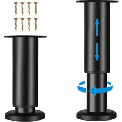 ABYSSE Pieds De Meubles En Métal Réglables En Hauteur – Lot De 4 Pour Canapé/fauteuil/armoire/lit – Hauteur Réglable De 18 À 30 Cm Pour Chaises/tables Basses/commodes - Publicité ABYSSE Pieds De Meubles En Métal Réglables En Hauteur – Lot De 4 Pour Canapé/fauteuil/armoire/lit – Hauteur Réglable De 18 À 30 Cm Pour Chaises/tables Basses/commodes - Publicité