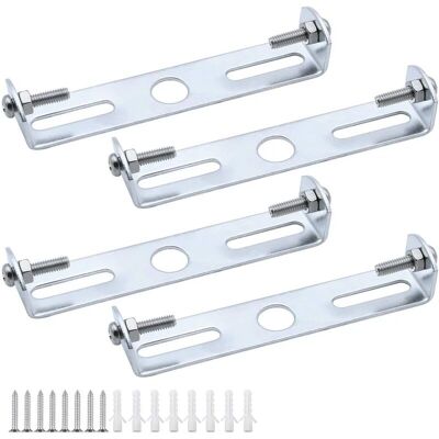 ENLENK Pack De 4 Supports De Fixation Pour Plafonnier 105mm – Métal Galvanisé Résistant À La Corrosion – Capacité Jusqu'à 5 Kg – Installation Sécurisée - Publicité ENLENK Pack De 4 Supports De Fixation Pour Plafonnier 105mm – Métal Galvanisé Résistant À La Corrosion – Capacité Jusqu'à 5 Kg – Installation Sécurisée - Publicité
