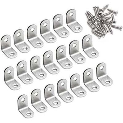Scotch Aiperq Equerre De Fixation 90 Degré Angle Droit Support 20 X 20 X 16mm Forme De L Metalliques Equerres De Coin En Acier Inox Supporen Pour Bois Meubles Placard Support 20 Pièces - Publicité Scotch Aiperq Equerre De Fixation 90 Degré Angle Droit Support 20 X 20 X 16mm Forme De L Metalliques Equerres De Coin En Acier Inox Supporen Pour Bois Meubles Placard Support 20 Pièces - Publicité