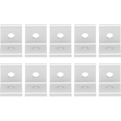 Ortviai Équerres D’angle En Aluminium 3030-2 Trous, L 90°, Anodisées, Lot De 10 - Publicité Ortviai Équerres D’angle En Aluminium 3030-2 Trous, L 90°, Anodisées, Lot De 10 - Publicité