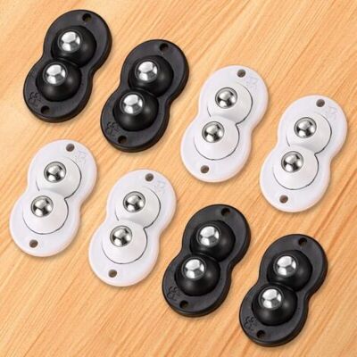 ABYSSE Petite Roulette,8 Pcs Mini Roulettes Pivotantes Auto-adhésives,petite Roulettes Pivotantes,360 Degrés Poulie Mobile Rotative 2 Roulettes, Adaptées À Diverses Boîtes De Rangement - Publicité ABYSSE Petite Roulette,8 Pcs Mini Roulettes Pivotantes Auto-adhésives,petite Roulettes Pivotantes,360 Degrés Poulie Mobile Rotative 2 Roulettes, Adaptées À Diverses Boîtes De Rangement - Publicité