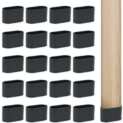 ABYSSE Protectionde 20 Chaise En Embout Boucho Tampon Escabeau Pied De Chaise, Protege Protection Meuble Pour Meubles Pied De Table - 20 X 40 Mm, Ovale - Publicité ABYSSE Protectionde 20 Chaise En Embout Boucho Tampon Escabeau Pied De Chaise, Protege Protection Meuble Pour Meubles Pied De Table - 20 X 40 Mm, Ovale - Publicité