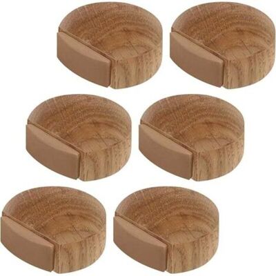 ABYSSE 6 Pièces Arrêts De Portes - Butée De Porte Adhesive En Bois Pour Sol Et Parquet – Stop Porte Adhésif - Butoir De Porte (chêne Naturel) - Publicité ABYSSE 6 Pièces Arrêts De Portes - Butée De Porte Adhesive En Bois Pour Sol Et Parquet – Stop Porte Adhésif - Butoir De Porte (chêne Naturel) - Publicité