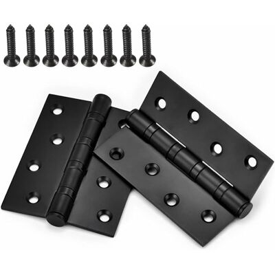 FANGMEDIA 2 Pièces Charnière Fenêtre Charnière Porte De L'Armoire Charnières Vis Connecteurs En Acier Inoxydable Roulements À Billes Avec Vis(noir,10075mm) - Publicité FANGMEDIA 2 Pièces Charnière Fenêtre Charnière Porte De L'Armoire Charnières Vis Connecteurs En Acier Inoxydable Roulements À Billes Avec Vis(noir,10075mm) - Publicité