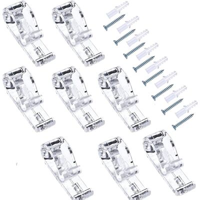 WANYISHUN Lot De 8 Clips De Fixation Transparents Pour Chaînettes De Stores Enrouleurs (type P), Incluant Crochets De Guidage Et Dispositif De Tension Pour Chaînes À Billes, Avec Vis De Fixation. Publicité WANYISHUN Lot De 8 Clips De Fixation Transparents Pour Chaînettes De Stores Enrouleurs (type P), Incluant Crochets De Guidage Et Dispositif De Tension Pour Chaînes À Billes, Avec Vis De Fixation. Publicité