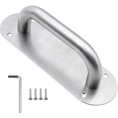 OEM Poignée De Porte Coulissante En Acier Inoxydable Très Résistant Pour Pour Les Portes De Grange Portes De Placard Abris De Jardin Portails De Clôture (200mm X 65mm) - Publicité OEM Poignée De Porte Coulissante En Acier Inoxydable Très Résistant Pour Pour Les Portes De Grange Portes De Placard Abris De Jardin Portails De Clôture (200mm X 65mm) - Publicité