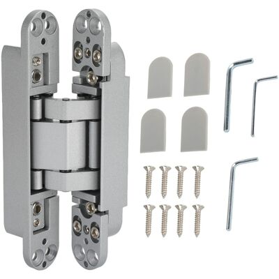 WEYTOLL Charnières De Porte Réglables À Angle D'Ouverture De 180 Degrés, Charnière Pliante 3d Avec Vis À Clé Hexagonale Pour Bois, Supportant Jusqu'à 40 Kg, Argent - Publicité WEYTOLL Charnières De Porte Réglables À Angle D'Ouverture De 180 Degrés, Charnière Pliante 3d Avec Vis À Clé Hexagonale Pour Bois, Supportant Jusqu'à 40 Kg, Argent - Publicité