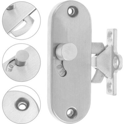 ABYSSE Verrou De Porte Coulissante À Angle Droit À 90 Degrés De Porte Coulissante Avec Boucle De Verrou De Porte Avec Vis , Pour Garage, Jardin, Salle De Bain, Armoire, Cuisine,grange - Publicité ABYSSE Verrou De Porte Coulissante À Angle Droit À 90 Degrés De Porte Coulissante Avec Boucle De Verrou De Porte Avec Vis , Pour Garage, Jardin, Salle De Bain, Armoire, Cuisine,grange - Publicité