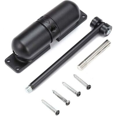 ABYSSE Ressort De Porte Automatique Monté(noir) En Surface Réglable De Ferme-porte Durable Réglable Pour La Fermeture Automatique - Publicité ABYSSE Ressort De Porte Automatique Monté(noir) En Surface Réglable De Ferme-porte Durable Réglable Pour La Fermeture Automatique - Publicité