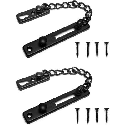 XISRENS Lot De 2 Chaînes De Verrouillage De Porte Avec Vis, Verrou De Porte De Sécurité Antivol Chaîne Pour Porte Intérieure Sécurité À La Maison - Publicité XISRENS Lot De 2 Chaînes De Verrouillage De Porte Avec Vis, Verrou De Porte De Sécurité Antivol Chaîne Pour Porte Intérieure Sécurité À La Maison - Publicité