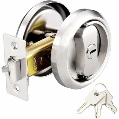 ABYSSE Verrou À Bouton Rond 60mm – Acier Inoxydable 304 – 3 Clés – Pour Portes De 35 À 50mm D'Épaisseur – Sécurité Renforcée - Publicité ABYSSE Verrou À Bouton Rond 60mm – Acier Inoxydable 304 – 3 Clés – Pour Portes De 35 À 50mm D'Épaisseur – Sécurité Renforcée - Publicité