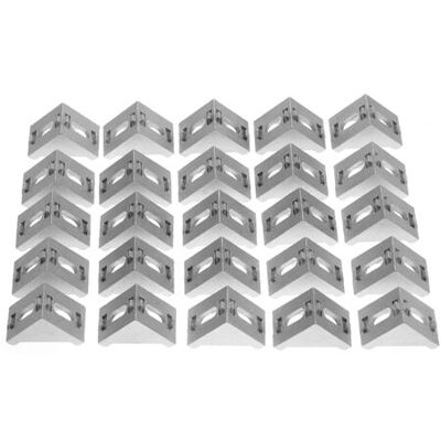 ABYSSE 25 Pièces Équerre De Fixation En Aluminium 4040 En Forme De L - Publicité ABYSSE 25 Pièces Équerre De Fixation En Aluminium 4040 En Forme De L - Publicité
