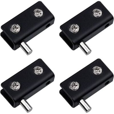 OEM Royaluxe-lot De 4 Charnières Pivotantes, Sans Cadre Pour Porte En Verre - Noir - Clips De Porte En Verre En Acier Inoxydable Avec Broche Réglable - Kit De Remplacement Pour Porte En Verre De 5 À 6 Mm - Publicité OEM Royaluxe-lot De 4 Charnières Pivotantes, Sans Cadre Pour Porte En Verre - Noir - Clips De Porte En Verre En Acier Inoxydable Avec Broche Réglable - Kit De Remplacement Pour Porte En Verre De 5 À 6 Mm - Publicité