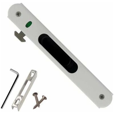 ABYSSE Serrure De Porte Coulissante - Garnitures De Quincaillerie De Verrouillage Simple De Fenêtre De Porte Coulissante En Acier Inoxydable De Ménage - Publicité ABYSSE Serrure De Porte Coulissante - Garnitures De Quincaillerie De Verrouillage Simple De Fenêtre De Porte Coulissante En Acier Inoxydable De Ménage - Publicité