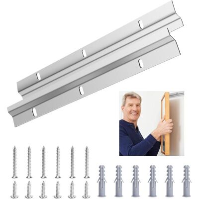 FOGSHIELD Csparkv – Rail Fixation En Z Pour Miroir Lourd – 30 Cm – Acier Inoxydable – Charge Jusqu'à 40 Kg – Supports Muraux Pour Tableaux Et Miroirs - Publicité FOGSHIELD Csparkv – Rail Fixation En Z Pour Miroir Lourd – 30 Cm – Acier Inoxydable – Charge Jusqu'à 40 Kg – Supports Muraux Pour Tableaux Et Miroirs - Publicité