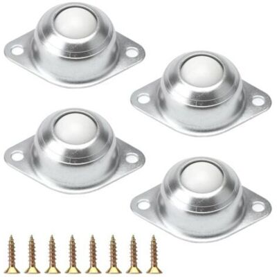 Vision Lot De 4 Roulettes À Billes Pour Meubles, Roulettes Pivotantes À Billes Plates, Roulettes Pour Meubles, Roulettes Pour Bagages Et Convoyeurs, Montées Sur Roulements À Rouleaux, Argent - Publicité Vision Lot De 4 Roulettes À Billes Pour Meubles, Roulettes Pivotantes À Billes Plates, Roulettes Pour Meubles, Roulettes Pour Bagages Et Convoyeurs, Montées Sur Roulements À Rouleaux, Argent - Publicité