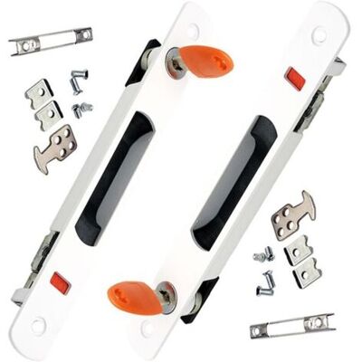 ABYSSE Serrure De Porte Coulissante , Lot De 2 Poignées De Porte Coulissante En Verre,montage Encastré, À Clé, Poignée Invisible Pour Intérieur Portes Escamotables Blanc - Publicité ABYSSE Serrure De Porte Coulissante , Lot De 2 Poignées De Porte Coulissante En Verre,montage Encastré, À Clé, Poignée Invisible Pour Intérieur Portes Escamotables Blanc - Publicité