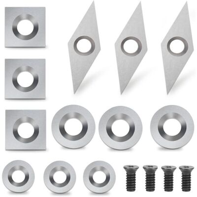TOOLTEK Plaquettes De Coupe En Carbure 12 Pièces Outils Tournage Bois Inserts En Carbure Gouges Tournage Bois,de Debuns - Publicité TOOLTEK Plaquettes De Coupe En Carbure 12 Pièces Outils Tournage Bois Inserts En Carbure Gouges Tournage Bois,de Debuns - Publicité