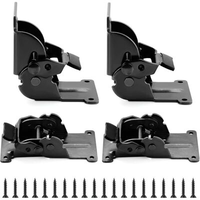 OEM 4pcs Supports Pliants Pour Pieds De Table, Supports Pliants À 180° Avec Vis, Charnières Pliables, Extension Autobloquante, Support D'Étagère Pliable Pour Banc De Travail (180° Black Bronze) - Publicité OEM 4pcs Supports Pliants Pour Pieds De Table, Supports Pliants À 180° Avec Vis, Charnières Pliables, Extension Autobloquante, Support D'Étagère Pliable Pour Banc De Travail (180° Black Bronze) - Publicité