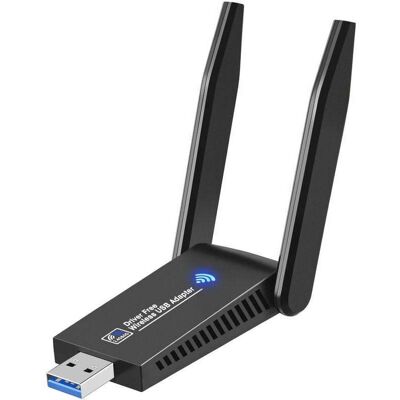 OEM Clé Wifi Puissante Usb 3.0 Double Bande, 2.4g / 5.8ghz, Adaptateur Wifi Pour Pc/ordinateur Portable/tablette, Compatible Avec Windows 11/10/8/7/vista/xp, Mac Os X - Publicité OEM Clé Wifi Puissante Usb 3.0 Double Bande, 2.4g / 5.8ghz, Adaptateur Wifi Pour Pc/ordinateur Portable/tablette, Compatible Avec Windows 11/10/8/7/vista/xp, Mac Os X - Publicité