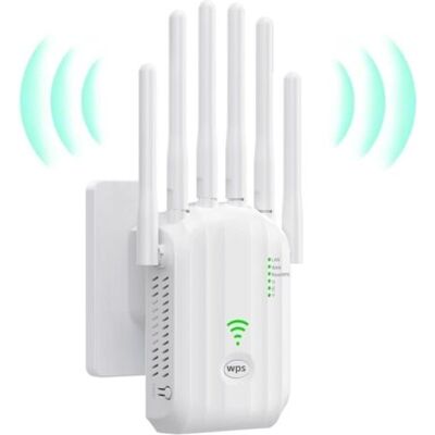 OEM Répéteur Wifi Puissant, Amplificateur Wifi De Dernière Technologie Avec 6 Antennes Couvrant Une Superficie De10 000 M²,2 Ports Lan,répéteur Wifi Pour La Maison Et Le Bureau(blanc) - Publicité OEM Répéteur Wifi Puissant, Amplificateur Wifi De Dernière Technologie Avec 6 Antennes Couvrant Une Superficie De10 000 M²,2 Ports Lan,répéteur Wifi Pour La Maison Et Le Bureau(blanc) - Publicité