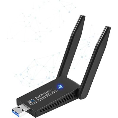 OEM 1 Adaptateur Wifi Ac1300, Usb 3.0, Antennes Gain Élevé, Bi-bande 2.4g/5ghz, Pour Pc Windows Macos - Publicité OEM 1 Adaptateur Wifi Ac1300, Usb 3.0, Antennes Gain Élevé, Bi-bande 2.4g/5ghz, Pour Pc Windows Macos - Publicité